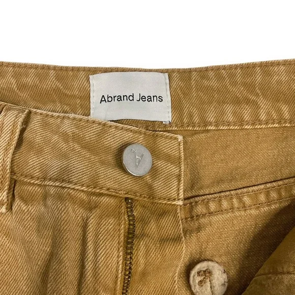 Abrand Revolve Womens Brown Venice High Rise Straight Jeans Size 26 NWT $128 - Picture 9 of 13